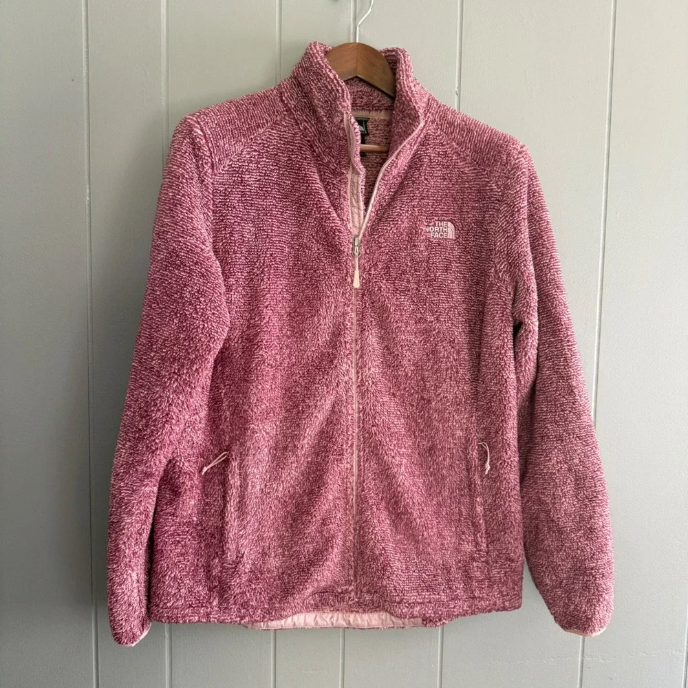 The North Face Womens Osito Full Zip Fleece Jacket XL Dusty Rose Fuzzy Gorpcore